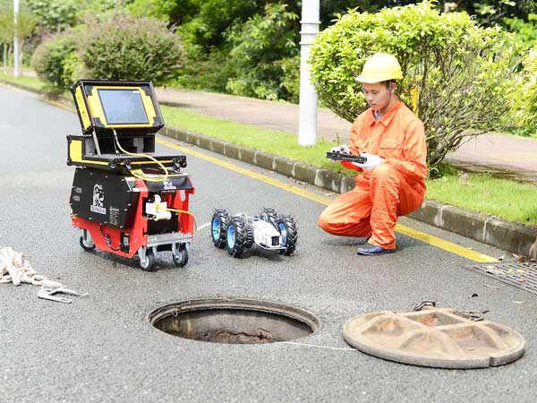 金银川路街道管道机器人检测